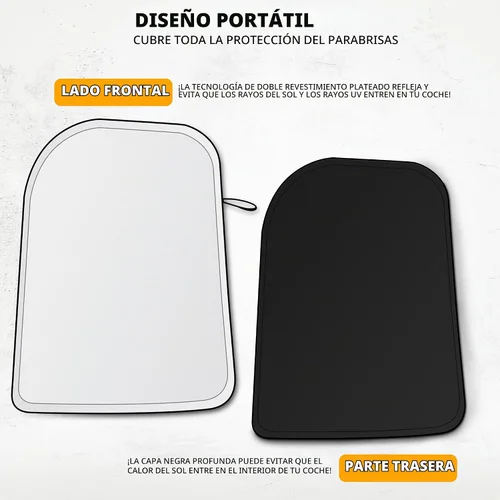 Vista 6 de EcoNour Parasol para parabrisas Tesla para el modelo 3/Y plegable UV