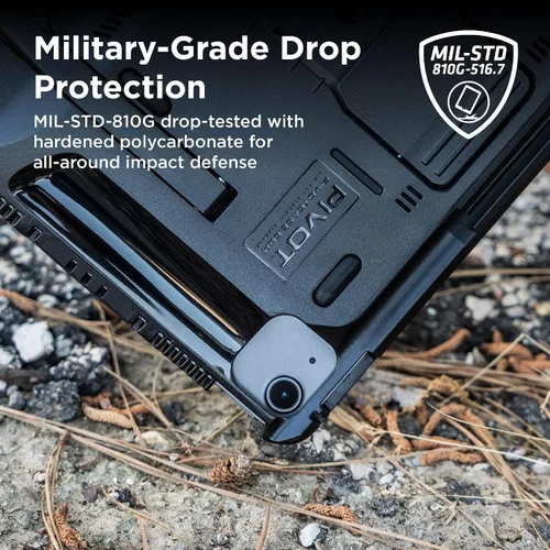 Vista 7 de PIVOT A20A Atlas - Funda resistente para iPad, grado militar, compatible con iPad Air de 11 pulgadas (M2, M3, M4), Air (4ª a 5ª generación), Pro