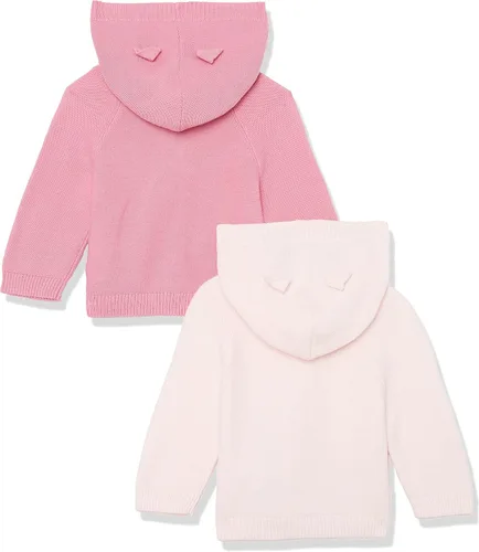 Vista 2 de Tienda Essentials Suéter unisex con capucha para bebés, paquete de 2