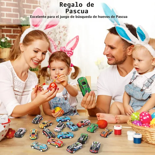 Vista 5 de Paquete de 28 Autos de Retroceso para Niños, Mini Vehículos de Juguete a Granel Favores de Fiesta Autos de Carreras de Juguetes, Rellenos de Bolsas