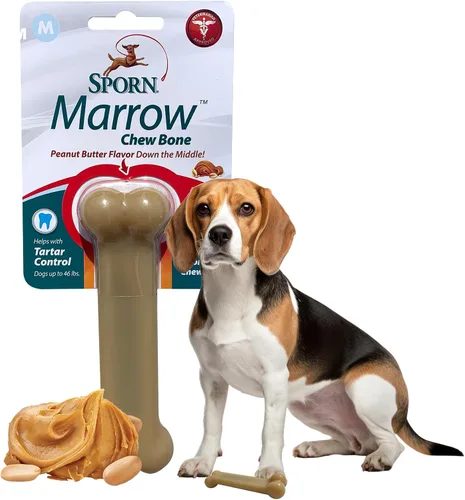 Vista 23 de Sporn Yuppie - Juguete dental para cachorros, masticable de médula, pequeño, blanco, (33810)