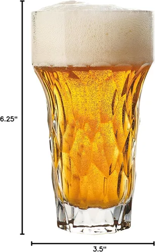 Vista 7 de La Rochere Chope - Juego de 4 vasos de cerveza aptos para lavavajillas (14 onzas)