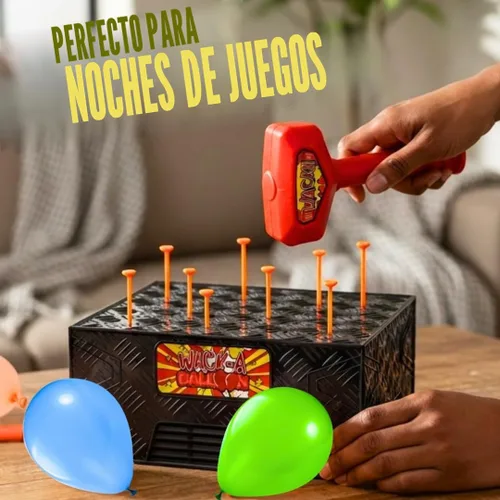 Vista 3 de Wack A Balloon Pop Game para niños y familias, juego interactivo de mesa