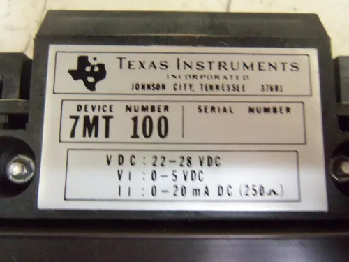 Vista 4 de Texas Instruments 7MT 100 Analog Input