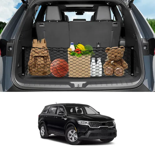 Vista 10 de Karltys Red de carga para red de maletero BMW X5 2021-2026 Red de malla elástica estilo sobre Ganchos de metal resistentes Accesorios BMW X5