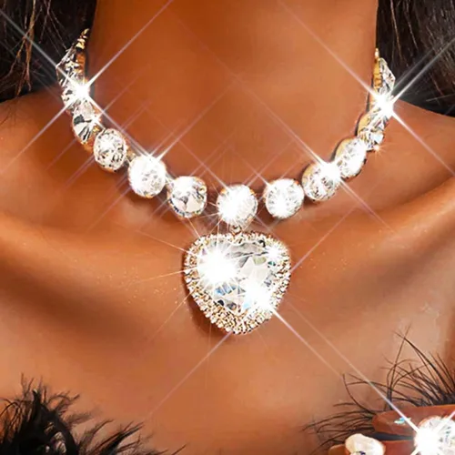Vista 6 de Zoestar Gargantilla con diamantes de imitación para mujer