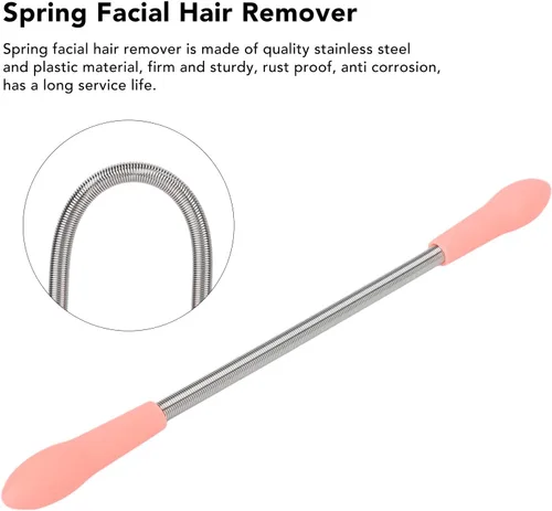 Vista 6 de Depilador de pelo de primavera para la piel, exfoliador de pelo de primavera profesional para mujeres, depiladora para labios superiores, mentón