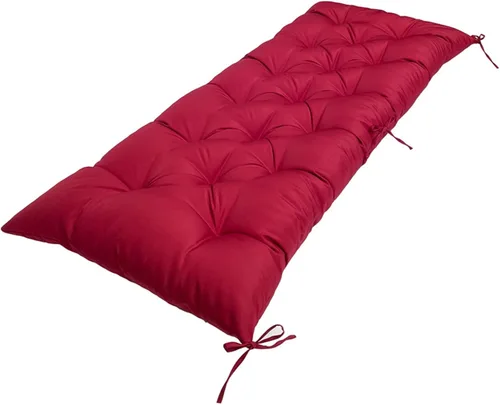 Vista 18 de Cojín de banco para exteriores, color negro, antideslizante, para muebles de exterior, almohadillas gruesas para sillas de patio de 40 pulgadas
