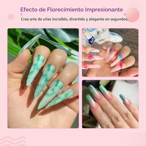 Vista 2 de Saviland Juego de pinceles de acrílico para uñas, cepillo de acrílico para polvo de acrílico con mango de brillo líquido # Tamaño 6