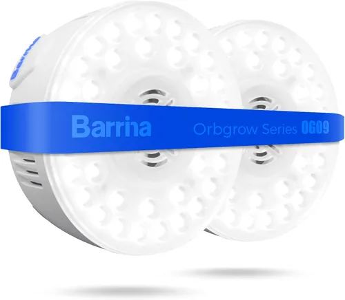 Vista 18 de Barrina Orbgrow OG09 Puck - Luz LED de crecimiento, 5000K 9W (equivalente a 135 vatios), luces de plantas para plantas de interior de espectro