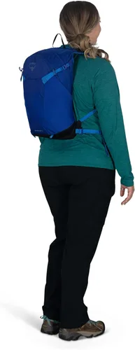 Vista 12 de Osprey Sportlite 15L Mochila ligera para senderismo de 15L para hombres y mujeres, Rosa Alcalina/Hotspot