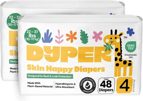 Vista 12 de DYPER - Paquete de 2 pañales para bebé, talla 5 (40 unidades) <27 libras a