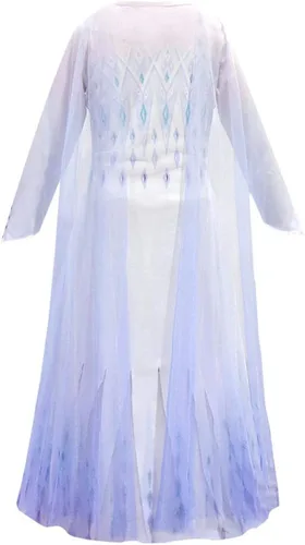 Vista 3 de AADICARE Vestidos de princesa para niñas, vestido de disfraz de princesa con accesorios para fiesta de disfraces