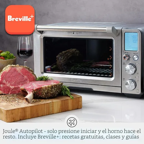 Vista 2 de Breville BOV950BST Joule Smart Encimera Horno Freidora de Aire Pro, Acero Inoxidable Negro Enjoy precisely cooked foods with connected countertop