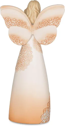 Vista 6 de Pavilion Gift Company 19072 - Figura de ángel amigo, 7-1/2 pulgadas, beige/cobre