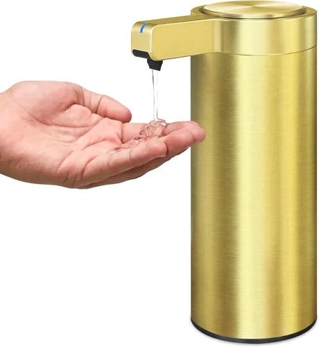 Vista 13 de Dispensador automático de jabón de acero inoxidable con sensor, dispensador de jabón infrarrojo, eléctrico, IPX5, impermeable, USB-C, sensor