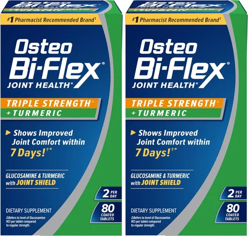 Vista 10 de Osteo BI-FLEX® Triple fuerza + Cúrcuma, 80 tabletas Mejora la función articular, poder antioxidante, 80 tabletas recubiertas