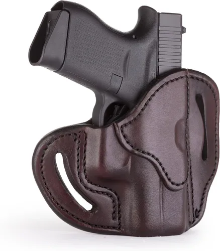 Vista 8 de 1791 Gunleather Glock 43 Funda, funda de piel para cinturón de mano derecha G43. Compatible con Glock 43 y Ruger LC9 & Ruger SR22