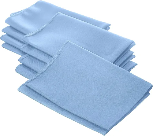Vista 121 de LA Linen Paquete de 10 servilletas de popelina de poli, servilletas de tela suave, servilletas lavables y reutilizables, servilletas de mesa