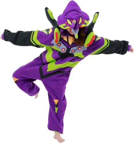 Vista 3 de SAZAC Kigurumi - Evangelion Unit-01 - Eva-01 - Mono de Halloween - Adulto