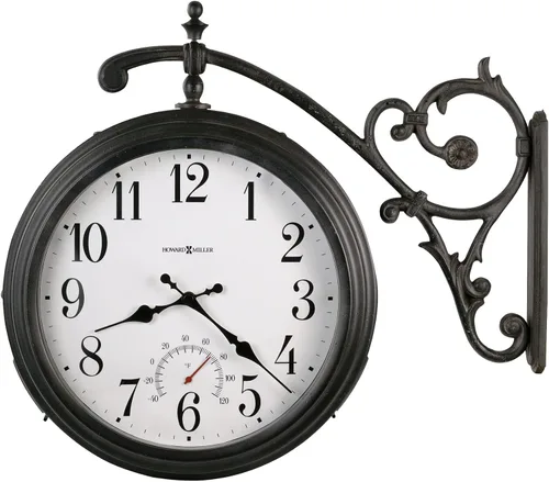 Vista 3 de Howard Miller Reloj de pared Crystal Falls II, gris cálido