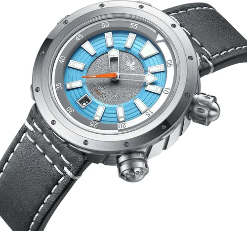 Vista 2 de PHOIBOS Vortex - Reloj de buceo automático antimagnético para hombre, 656.2 ft, resistente al agua, con orejetas ocultas y coronas dobles con bisel