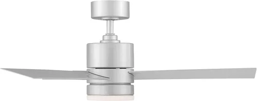 Vista 5 de Modern Forms Axis - Ventilador de techo inteligente de 3 aspas para interior y exterior, 44 pulgadas, titanio con kit de luz LED de 3000K y control