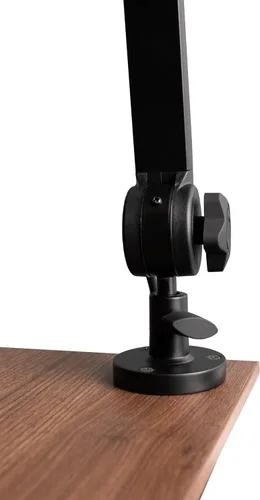 Vista 14 de Gator Frameworks - Soporte para micrófono de transmisión montado en escritorio Deluxe para podcasts y grabación; cable XLR integrado, (GFWBCBM3000)