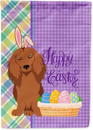 Vista 37 de Caroline's Treasures WDK4925GF Bandera de Pascua Airedale Terrier negra y tostada, tamaño jardín, bandera decorativa para patio exterior, patio