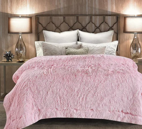 Vista 19 de Chanasya - Manta de pelo largo sintético - Manta de felpa ligera y esponjosa de forro polar de microfibra - para sofá, cama, silla, material A