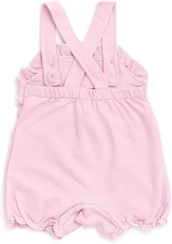 Vista 5 de Disney Overol corto de rizo francés para niñas jóvenes, camiseta y sombrero, traje de 3 piezas, tallas de recién nacido a bebé (0-24 meses)