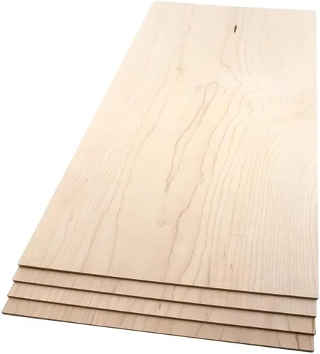 Vista 18 de Tablones de Madera Dura de Arce - Paquete de 2 Madera de Arce Dura para Manualidades de Madera Sin Terminar - 1/4'' (6mm) 100% Madera Dura Pura
