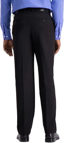 Vista 2 de Haggar Mens Classic Fit Flat Front Flex Waistband Stretch Dress Pant