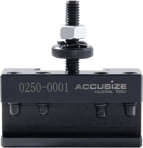 Vista 10 de Accusize Industrial Tools - Soporte de herramientas de cambio rápido estilo CA para torneado y roscado, para herramientas de torneado de 1 pulgada
