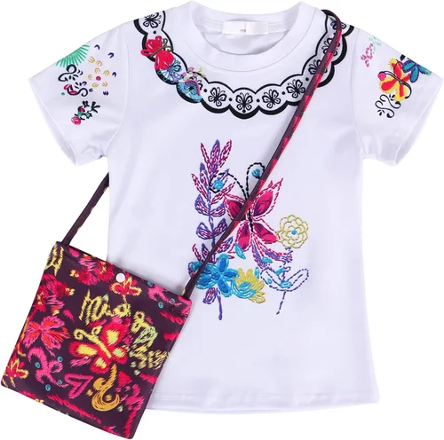 Vista 2 de HenzWorld Vestido mágico para la familia vestido Mirabel para niñas Isabela MadrigalPepa disfraz elegante de fiesta