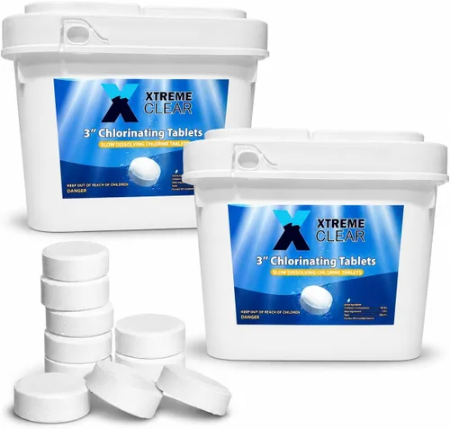 Vista 12 de XtremeClear Tabletas de Cloro de 1 Pulgada 1.5 libras para Piscinas, Tabletas de Cloración Estabilizadas de Larga Duración de 1" para Químicos