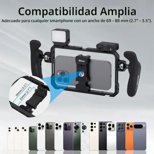Vista 2 de Nitze Soporte universal para teléfono inteligente - T-MP01B