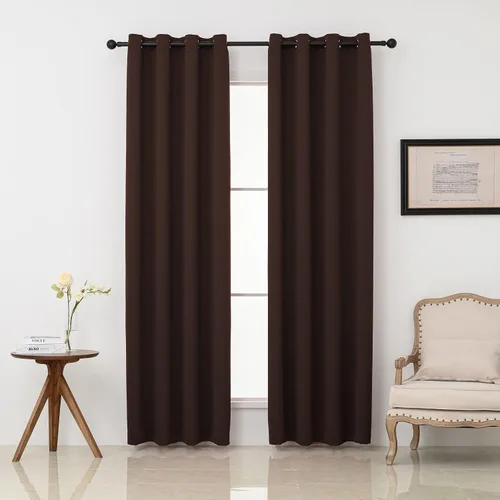 Vista 23 de Pickluc - Paneles de cortinas opacas con ojales, cortinas para bloquear la luz para el dormitorio, aisladas térmicamente, reducción de ruido