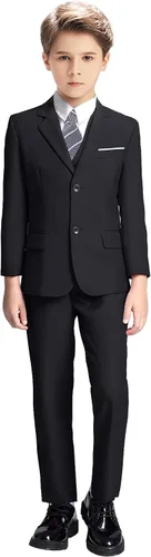 Vista 2 de Trajes de esmoquin para niños, conjunto de traje de boda formal para niño pequeño