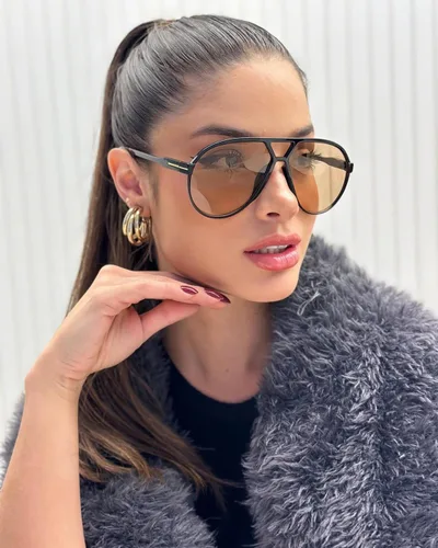 Vista 2 de Lentes de sol estilo aviador retro para mujeres y hombres, de gran tamaño, clásicos de los años 70, vintage, a la moda, sin enredos, cuadrados