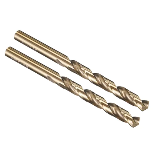 Vista 257 de PATIKIL Broca Jobber de 0.039 in, vástago recto M35 cobalto 5% acero de alta velocidad 135° acabado dorado para metal duro de acero inoxidable - 2