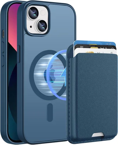 Vista 25 de Funda magnética para Google Pixel 9A con soporte para tarjetas, funda magnética desmontable, [compatible con MagSafe] a prueba de golpes con ranura