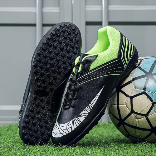 Vista 3 de Josaju Zapatos deportivos de fútbol para hombre y mujer, para deportes al aire libre, interiores, correr, caminar, zapatos de fútbol
