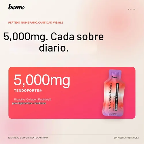 Vista 3 de BeMe Protect – TENDOFORTE Colágeno líquido para tendones y ligamentos