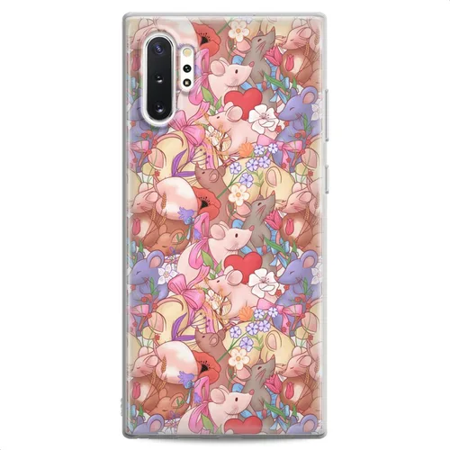 Vista 10 de Funda compatible con Samsung S23 S22 Plus S21 FE Ultra S20+ S10 Note 20 5G S10e S9 Lily Clear Flexible Waterlily Lotus Slim Fit Design Silicona Koi