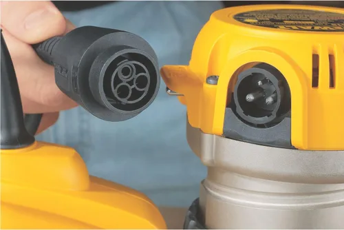 Vista 4 de DEWALT Router, velocidad variable, base fija, 2-14 HP (DW618K) , amarillo
