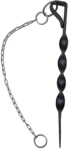 Vista 2 de Monarch Rain Chains Estaca de anclaje – Base de cadena de lluvia para exteriores de 12 pulgadas, anclaje de tierra para cadenas para canalones al