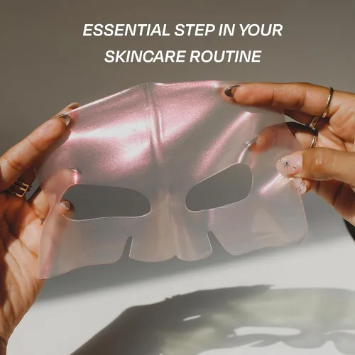 Vista 3 de KINDIA Mascarilla hidratante con niacinamida, mascarillas faciales para mujeres, cuidado de la piel, mascarillas faciales hidratantes aura goteo - 1