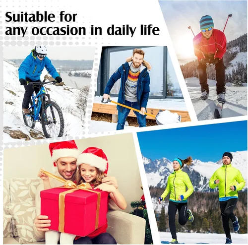 Vista 7 de Suhine 3 Pcs Men's Thermal Underwear Set Sport Winter Base Layer with Fleece Lined Base Layer Bottom Top Winter Shirt Pants