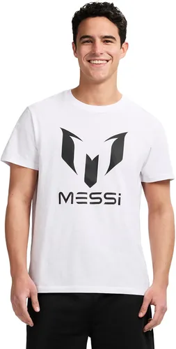 Vista 9 de Messi Men's Wingstar Logo Tee, Lifestyle Short Sleeve T-Shirt, Standard Fit with Graphic